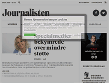 Tablet Screenshot of journalisten.dk